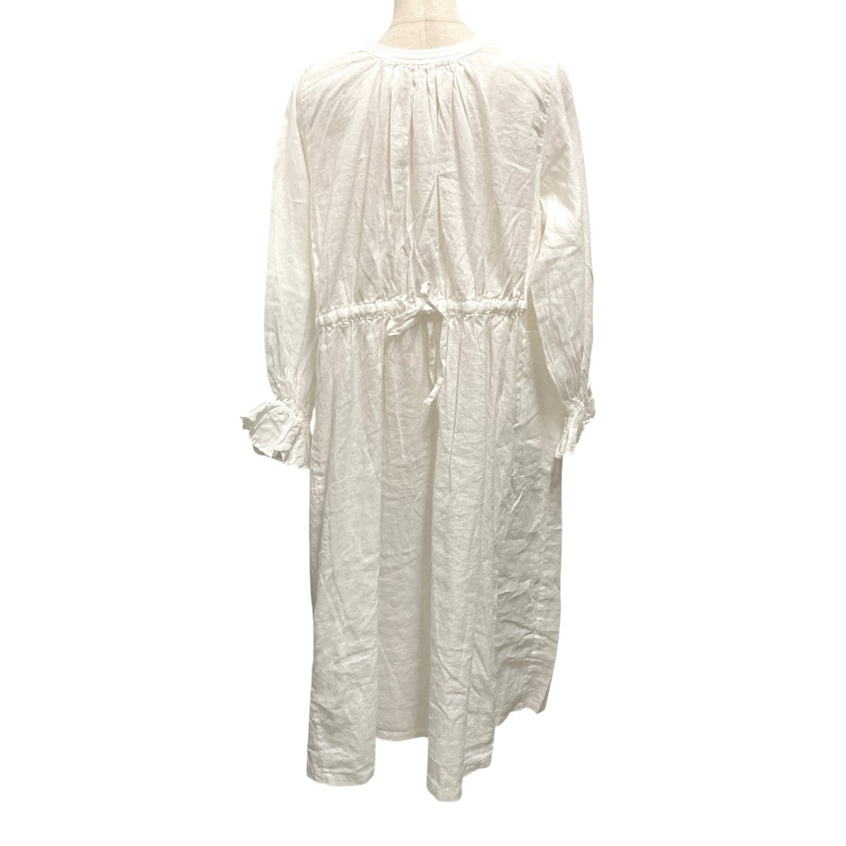 nest Robe×OEUVRE UpcycleLino サイドポケット2wayワンピースシャツ