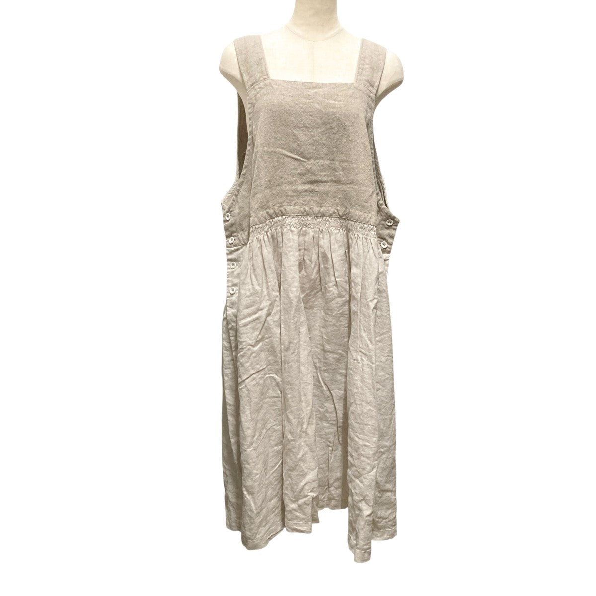 ネストローブ　nest Robe　ワンピース　リネン　01233-1012 nest Robe(ネストローブ) エプロンドレス01233 1012 01233 1012