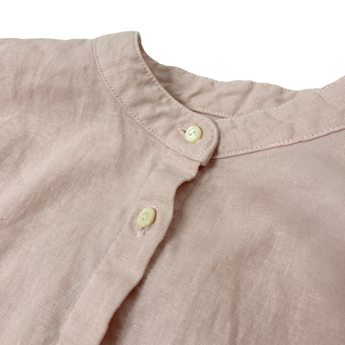 nest Robe(ネストローブ) 天然染めラッフル袖ワンピースシャツ nest Robe(ネストローブ) 天然染めラッフル袖ワンピースシャツ