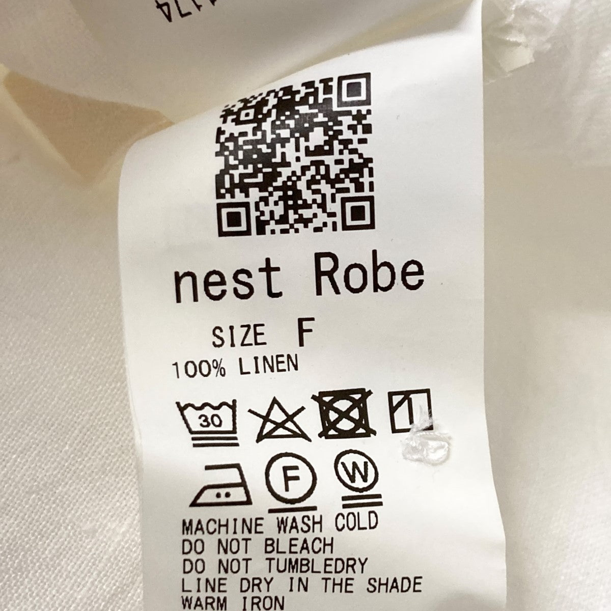 nest Robe 22SSリネンサークルギャザーネックシャツワンピース01221 1174 古着・中古-7枚目のアイテム画像