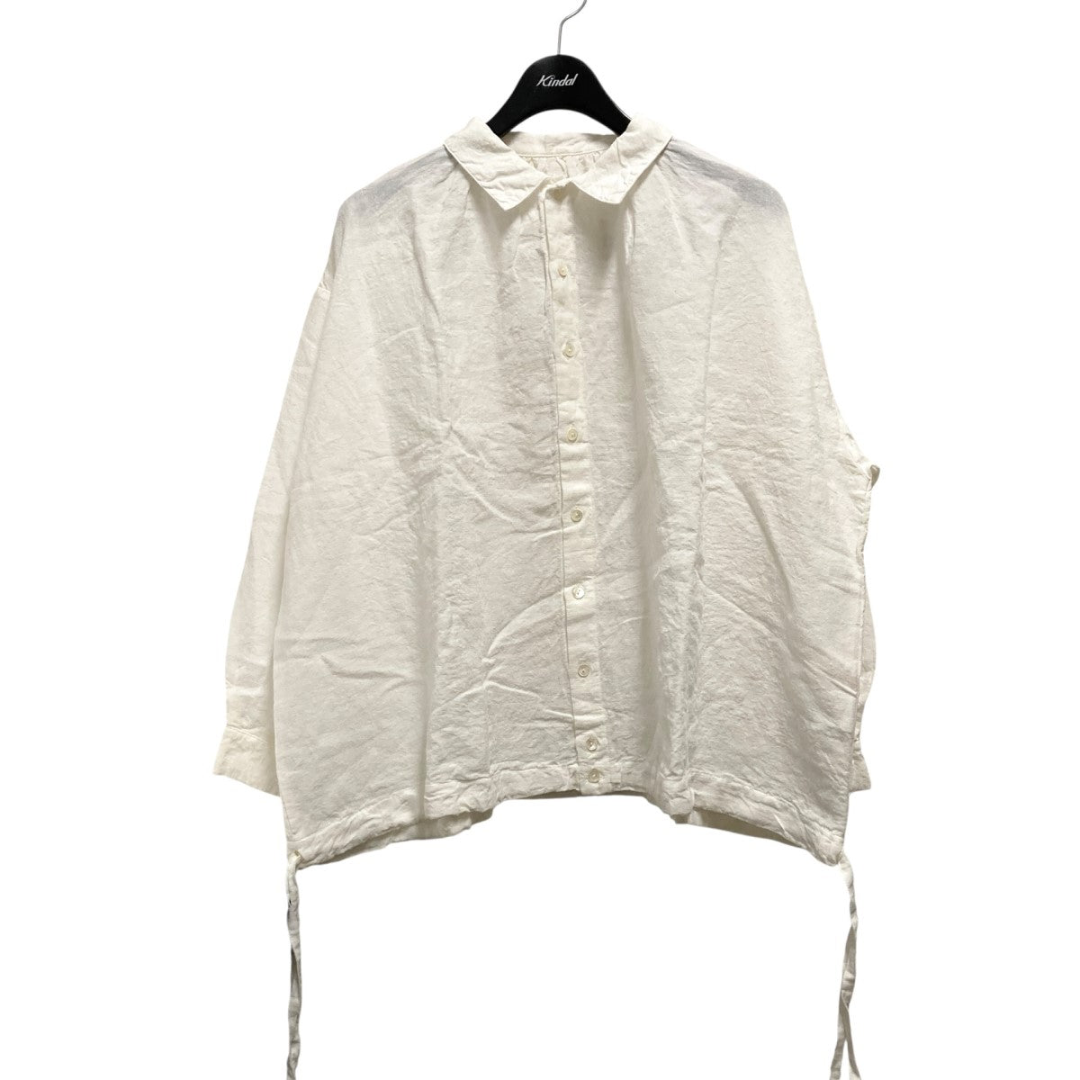 nest Robe(ネストローブ) リネン近江晒ドロストシャツ長袖シャツ01224