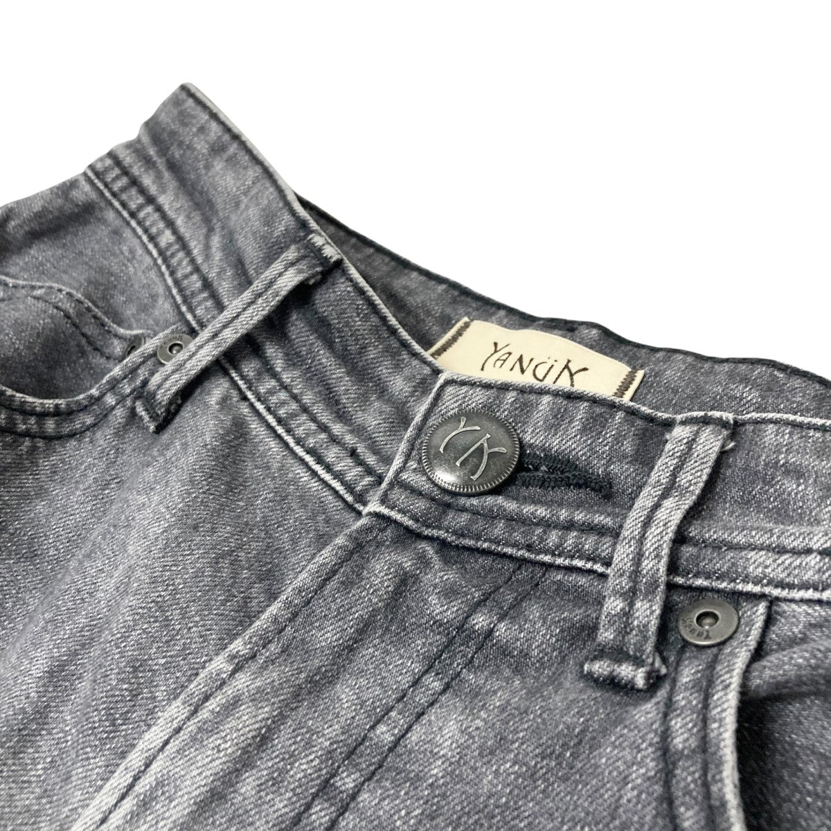 【新品定価3.1万】YANUK　ヤヌーク デニムパンツ オールドクレイ　29 YANUK(ヤヌーク) ワイドストレート/LILITH/ミスティーフェード