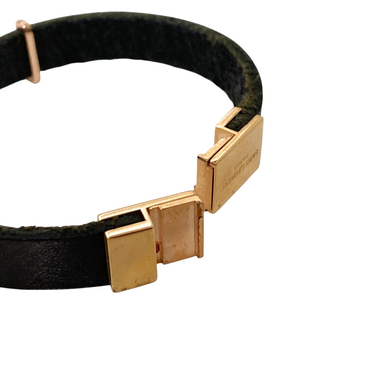 イヴ・サンローラン　オピウム　ブレスレット　「レザー」 Yves Saint Laurent(イヴサンローラン) オピウムロゴレザー