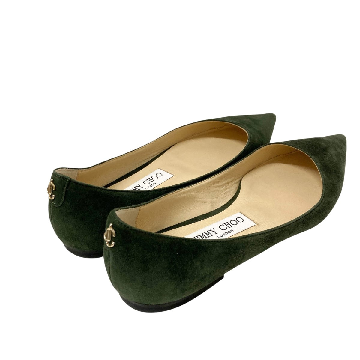 JIMMY CHOO(ジミーチュウ) ポインテッドトゥパンプス グリーン