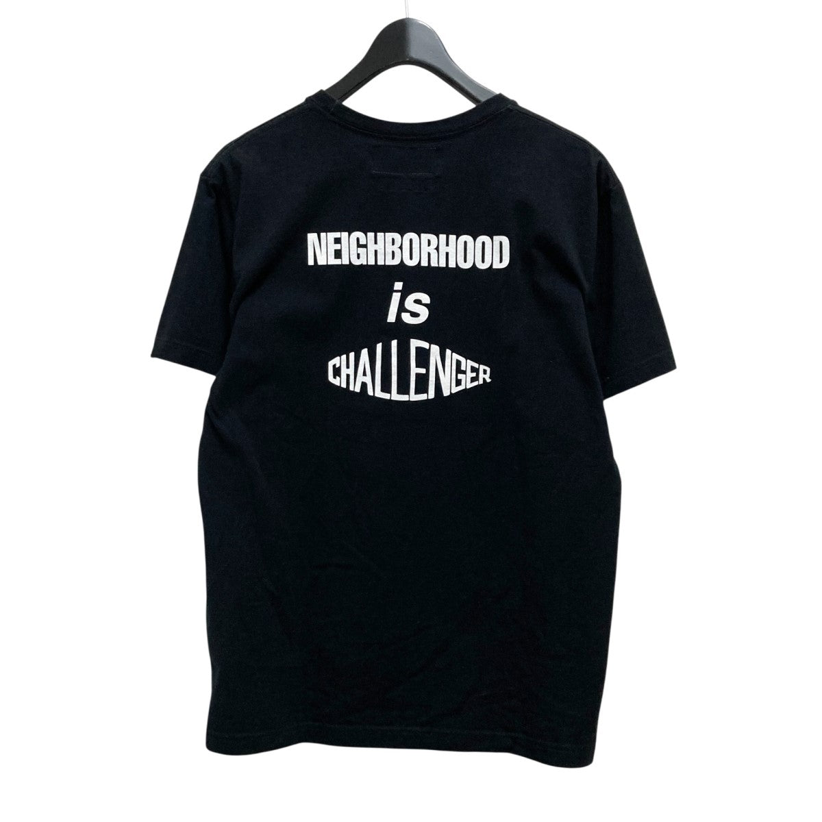 CHALLENGER×NEIGHBORHOOD SKULL TEEプリントTシャツ ブラック