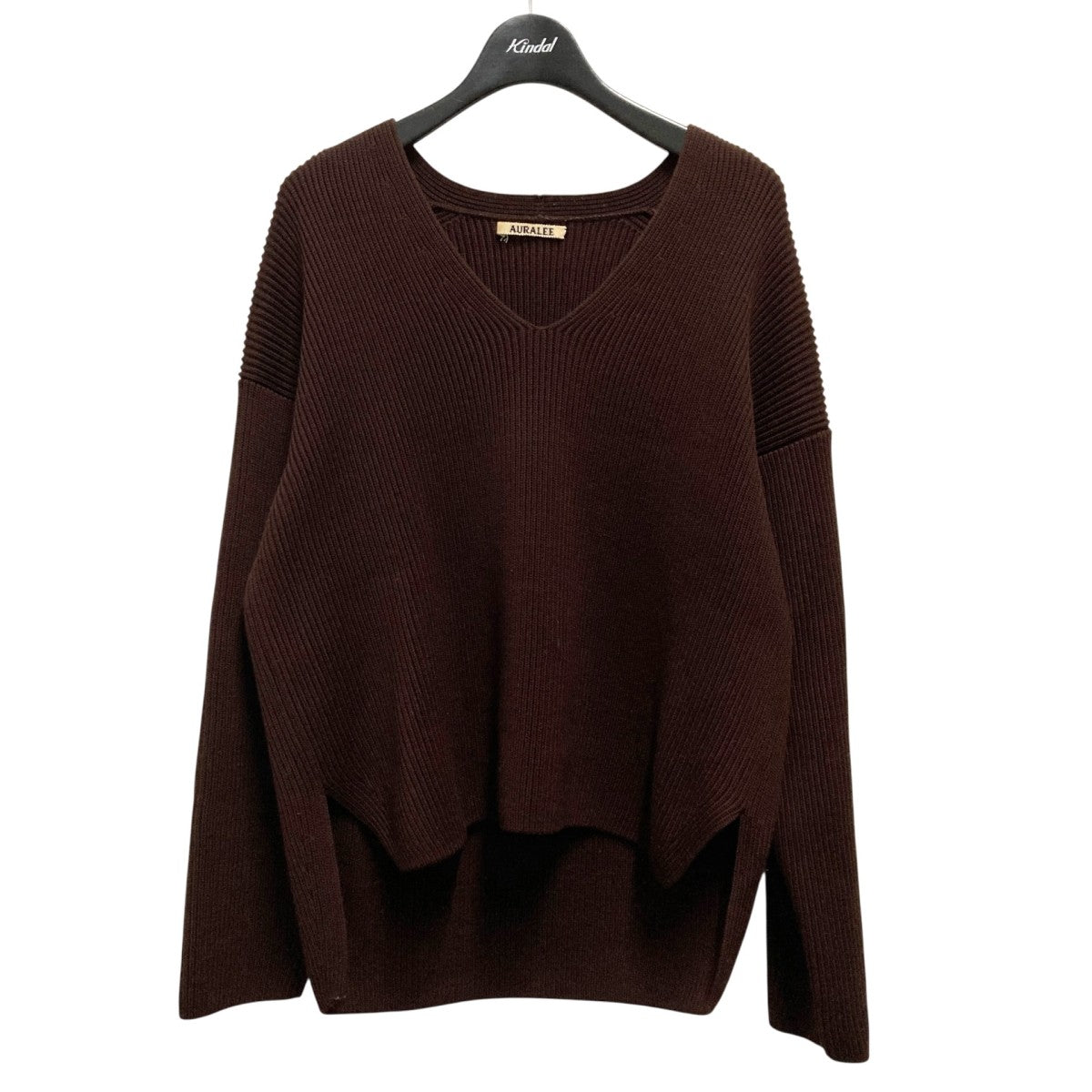 AURALEE(オーラリー) リブニットA8AV05RK A8AV05RK ブラウン