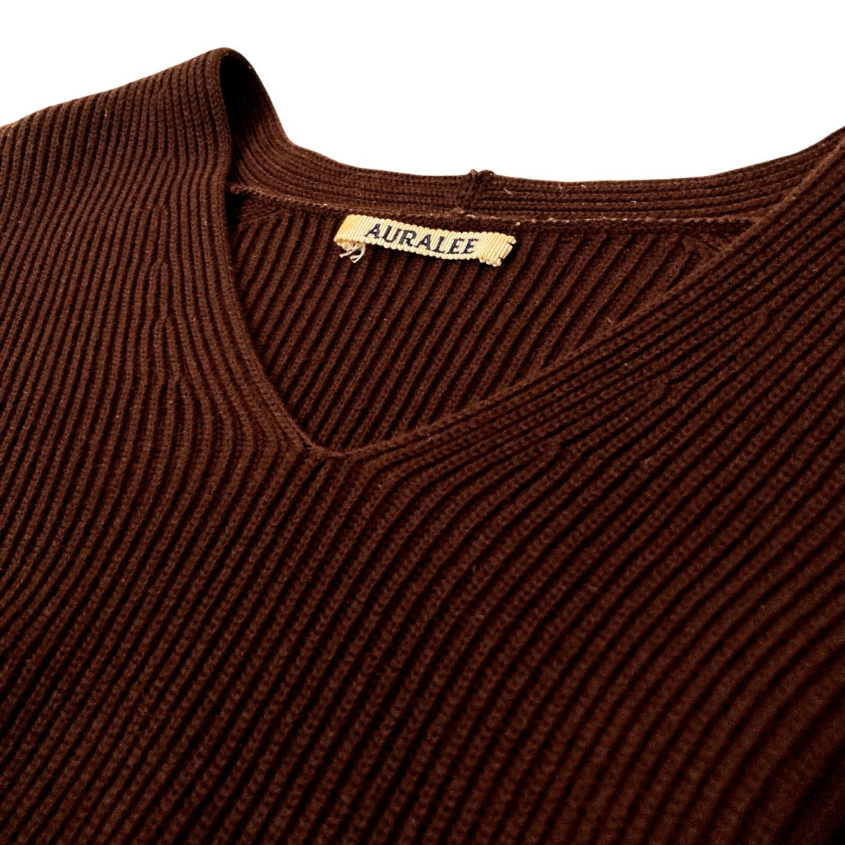 AURALEE(オーラリー) リブニットA8AV05RK A8AV05RK ブラウン