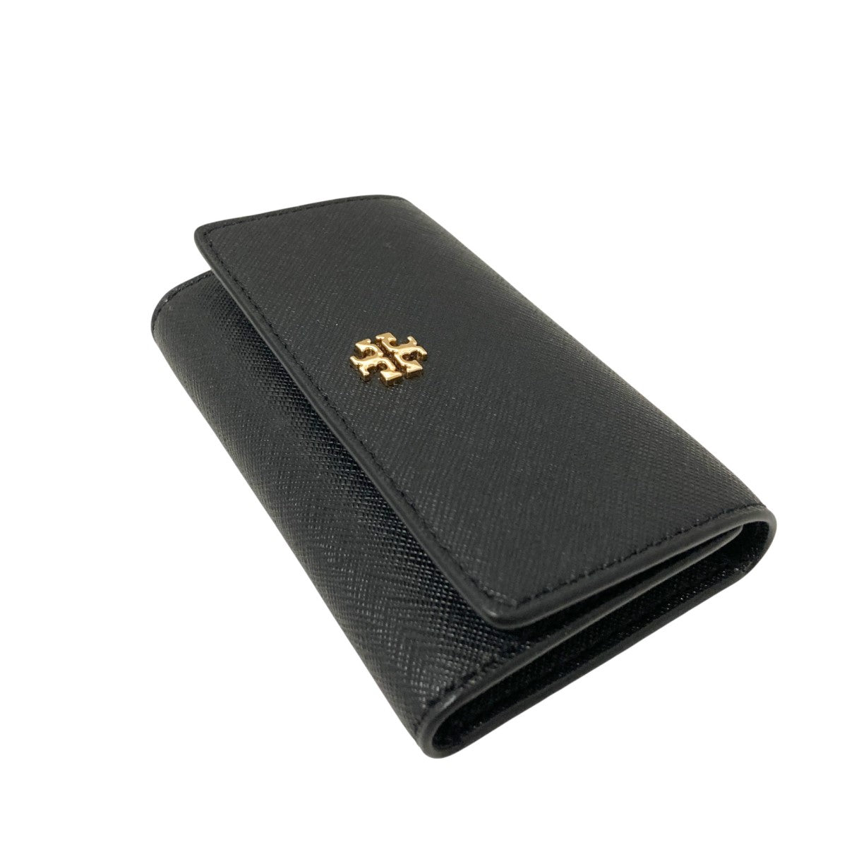 Tory Burch 黒 合成皮革 キーケース TORY BURCH(トリーバーチ) 4連キーケース ブラック|【公式