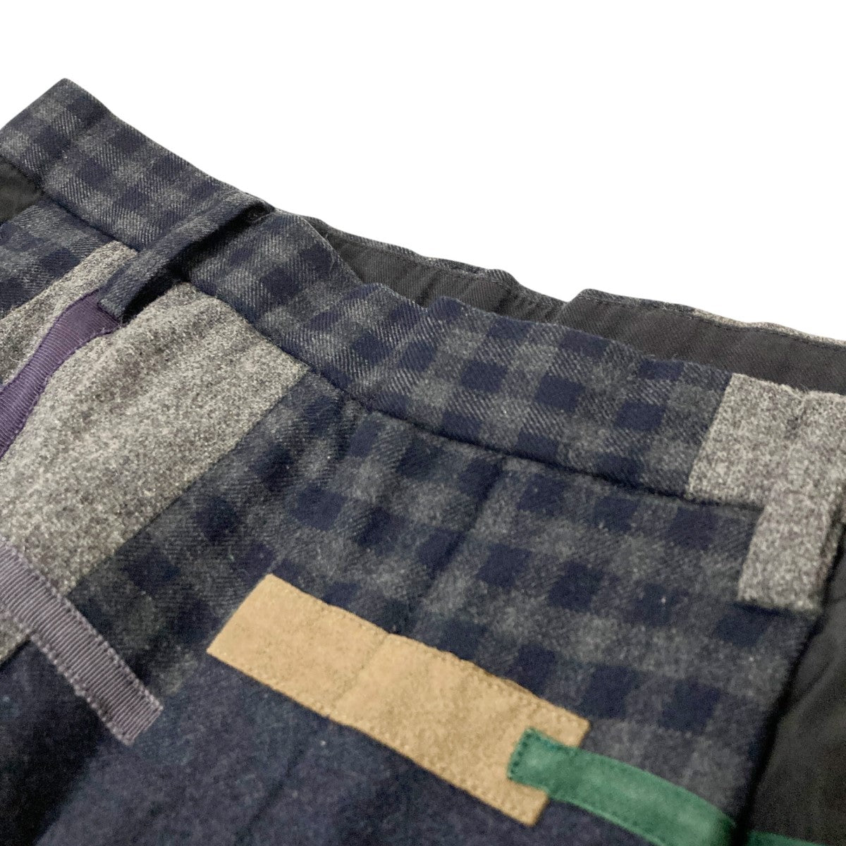 【kolor】メッシュレイヤードナイロンチェックパンツ 16SBM-P13136 m98332761632_1.jpg?1733191564