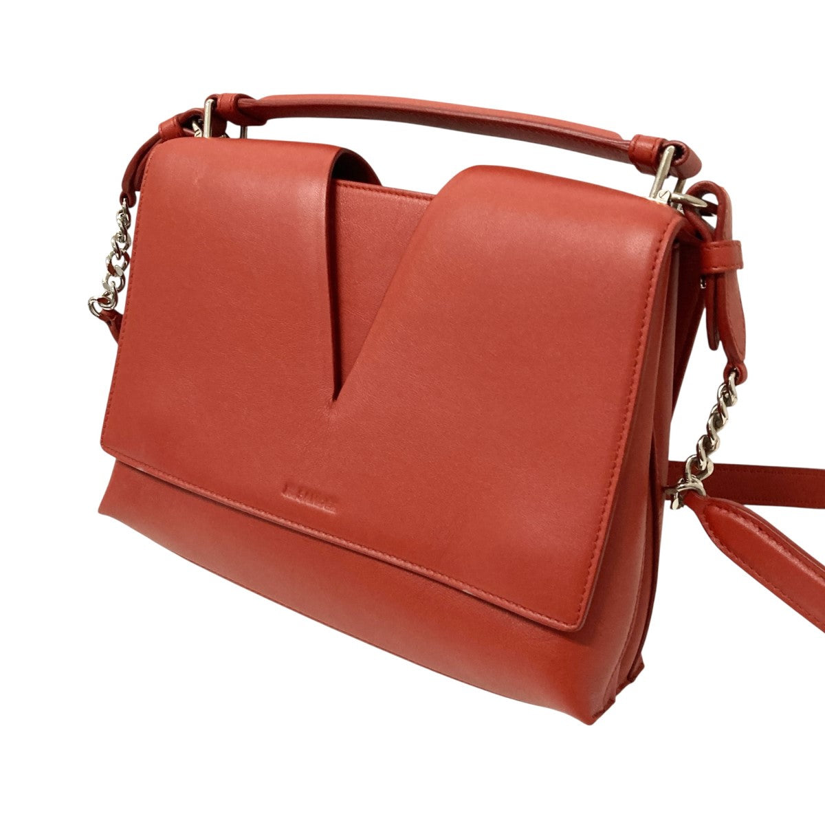 JIL SANDER ジルサンダー ショルダーバッグ  赤 【古着】【中古】【送料無料】 JIL SANDER(ジルサンダー) VIEW2WAYショルダーバッグ レッド｜【公式