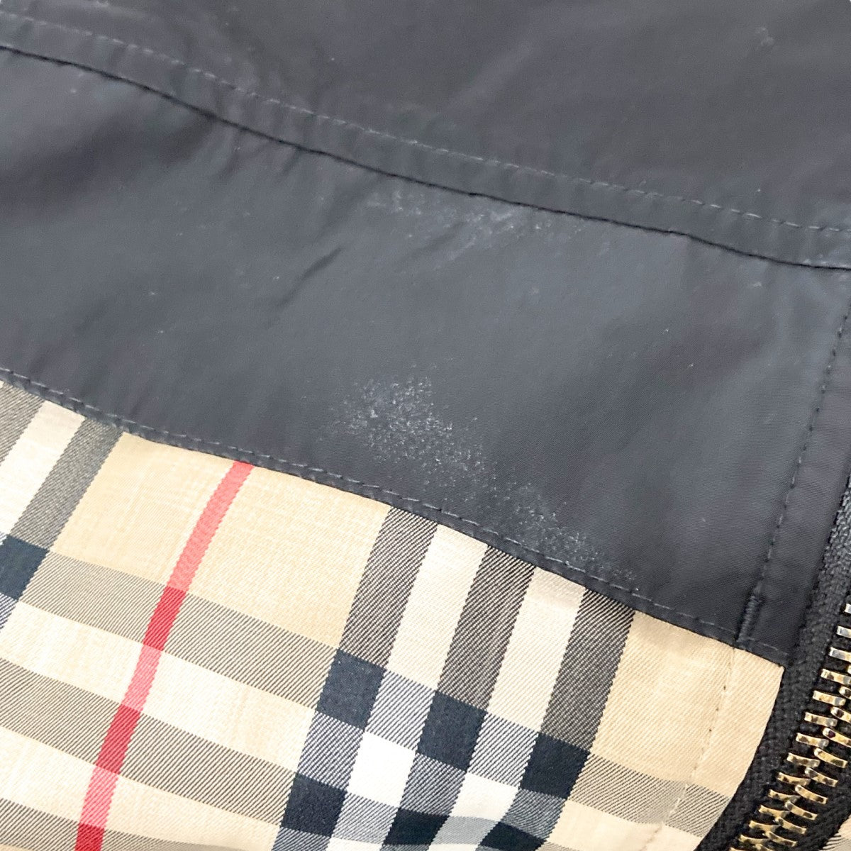 BURBERRY(バーバリー) チェックパネルシェイプメモリータフタ  