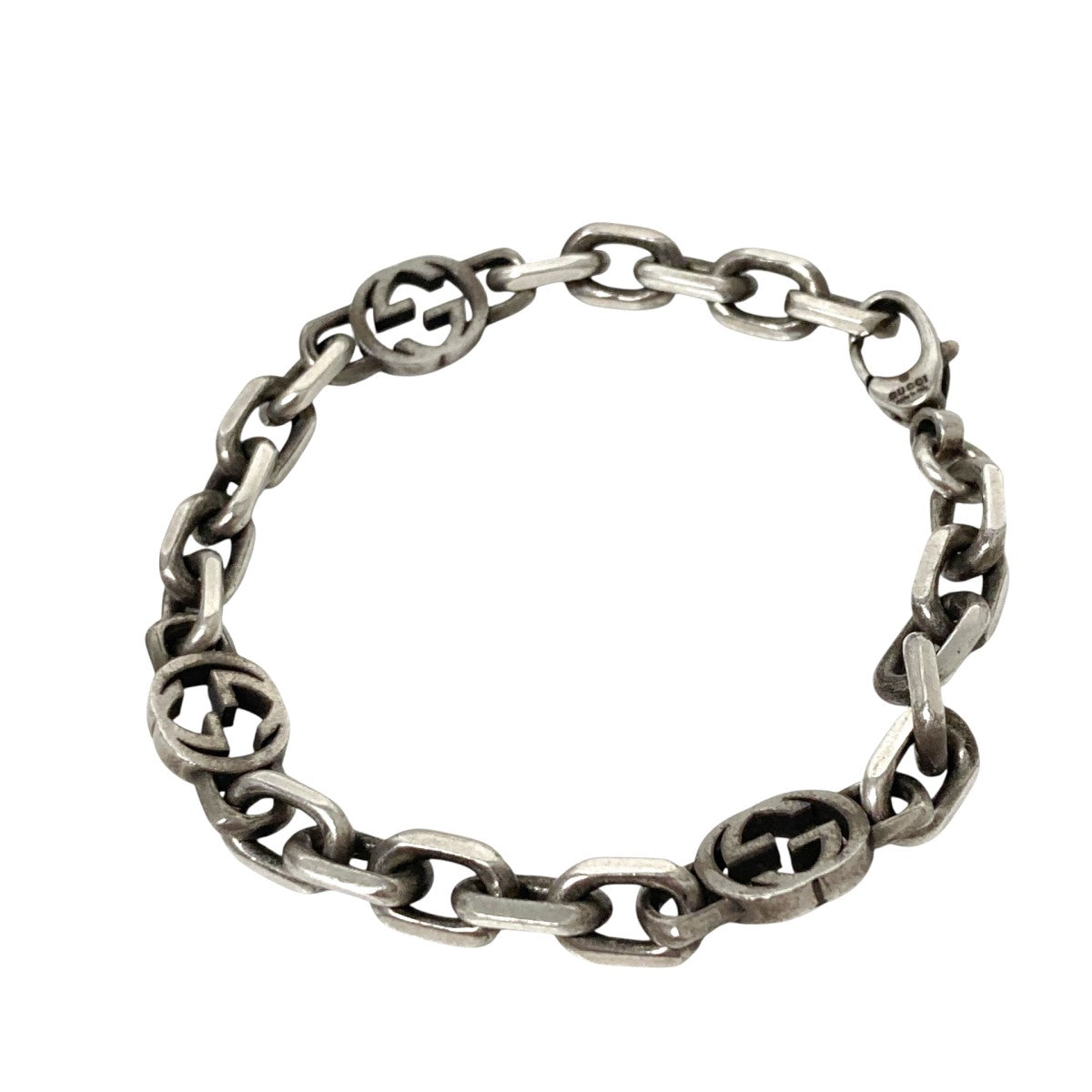 新品 未使用 GUCCI グッチ インターロッキングG ブレスレット 18 GUCCI(グッチ) インターロッキングGチェーン ブレスレット