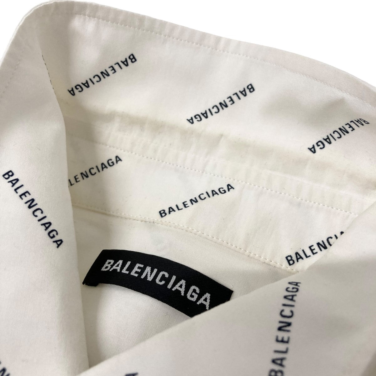 BALENCIAGA(バレンシアガ) All Over Logo Shirtロゴ長袖シャツ