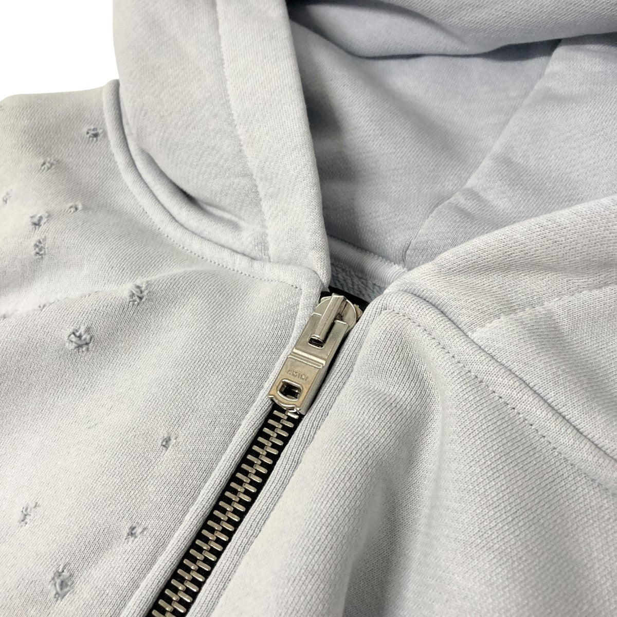 AMIRI(アミリ) ダメージ加工ジップパーカーSRAMJYHD1021SMRCTT2