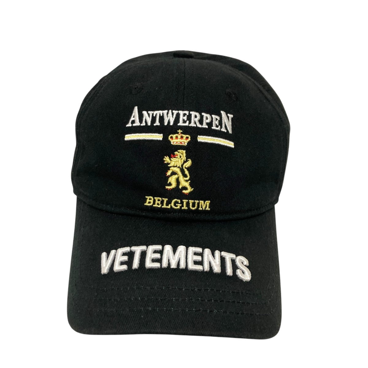 VETEMENTS ブラック キャップ　ヴェトモン VETEMENTS Logo Cap