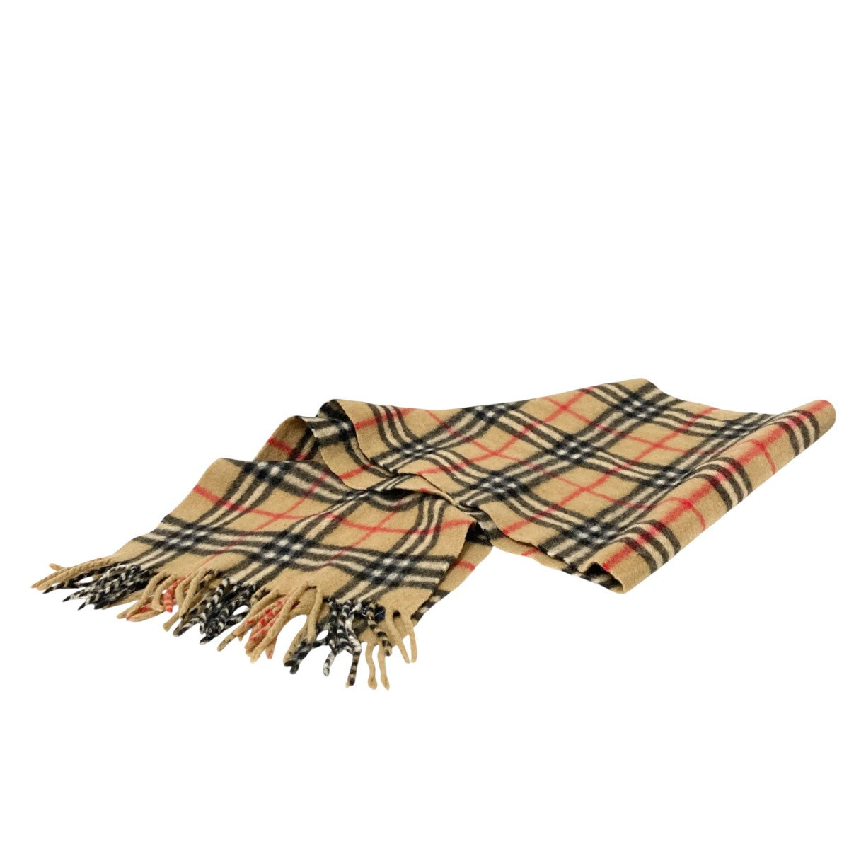 BURBERRY ベージュ フリンジ マフラー Burberry's(バーバリーズ) ノバチェックフリンジマフラー