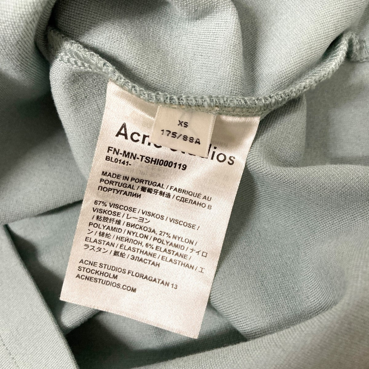 ACNE STUDIOS EXTORR LOGO T SHIRTロゴカットソーFN MN TSHI000119 古着・中古-5枚目のアイテム画像
