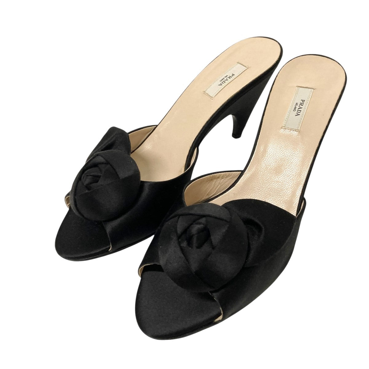 PRADA プラダ　モノリス　紐靴　28cm ブラック プラダ モノリス ブラッシュドレザー レースアップ