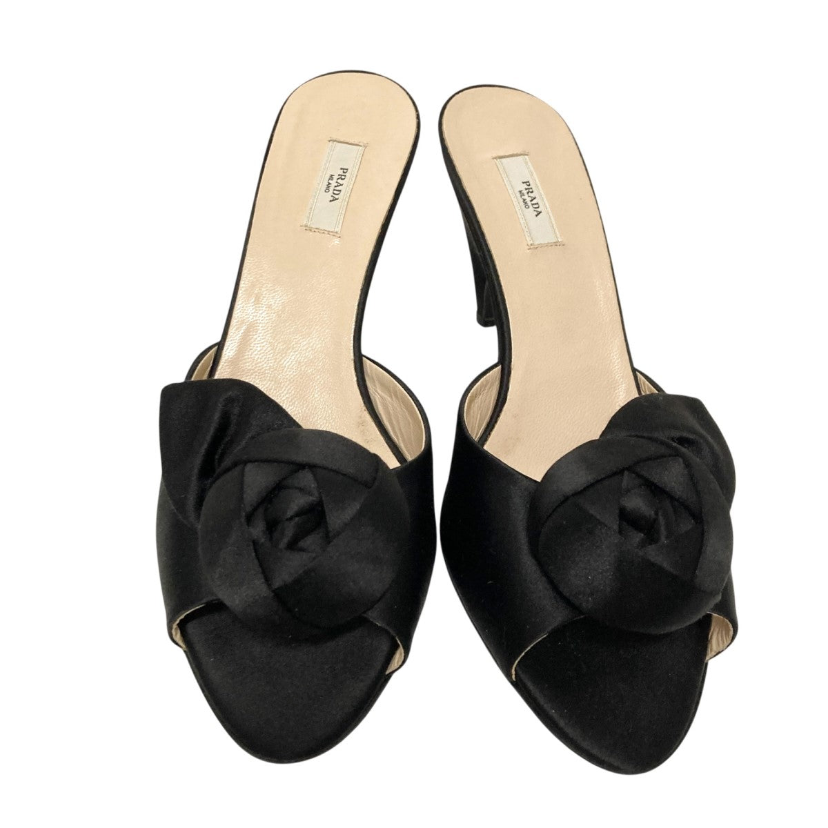 PRADA(プラダ) ヒールパンプス レッド×ブラック×ゴールド サイズ