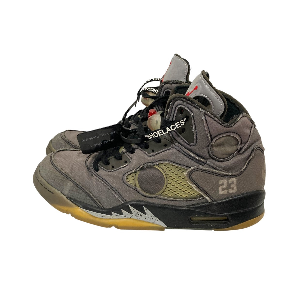 NIKE×OFFWHITE AIR JORDAN 5 RETRO SPスニーカーCT8480 001 古着・中古-3枚目のアイテム画像
