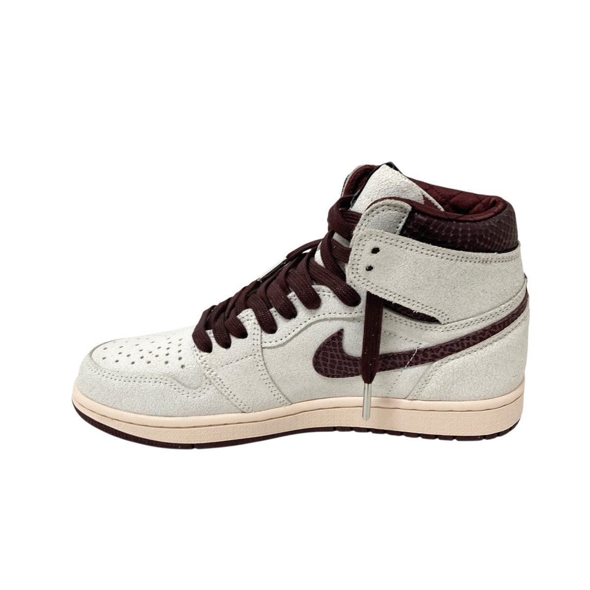 Nike AIR JORDAN ハイカットシューズ ブラウン/アイボリー 楽天市場】ナイキ エアジョーダン1 ミッドカット ホワイト