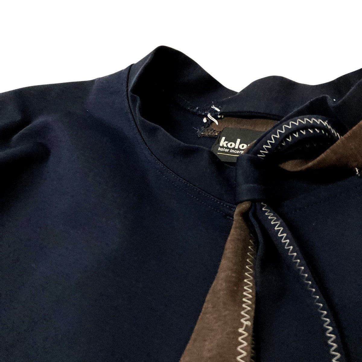 KOLOR(カラー) PULLOVER TEE切替カットソー22WCM-T01202 22WCM-T01202