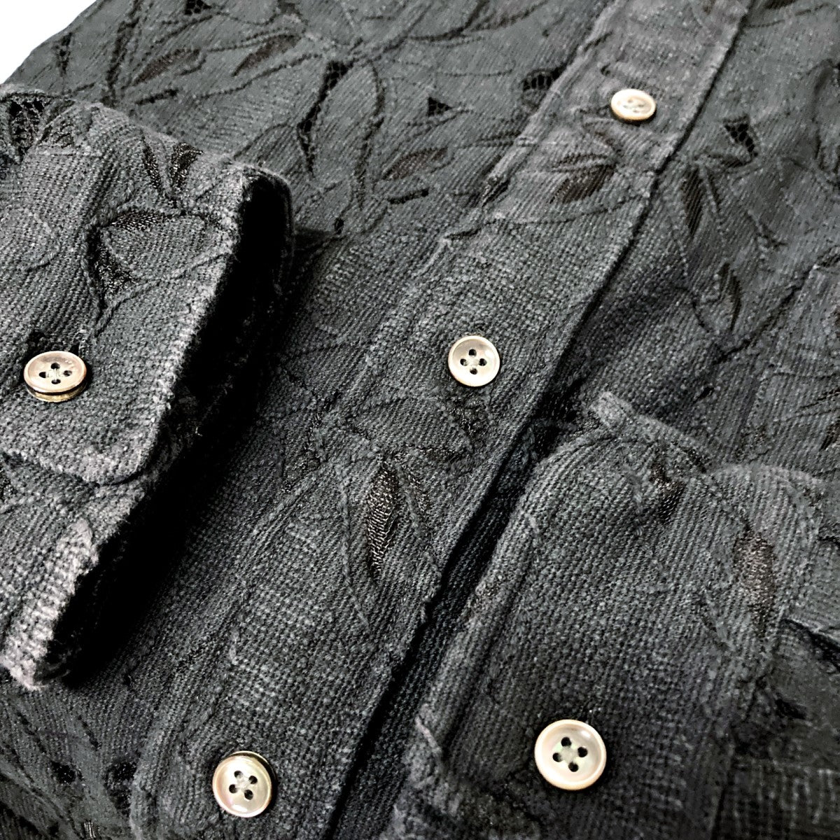 メゾンスペシャル リーフ レース プライム オーバー シャツ MAISON SPECIAL（メゾンスペシャル）の「《ユニセックスアイテム