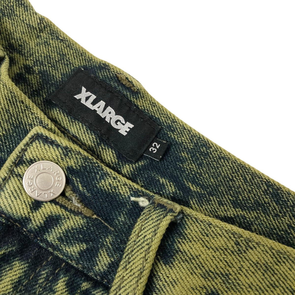 X-LARGE OVERDYED 5 POCKET SHORT PANTSハーフデニムパンツ101232031011 古着・中古-4枚目のアイテム画像