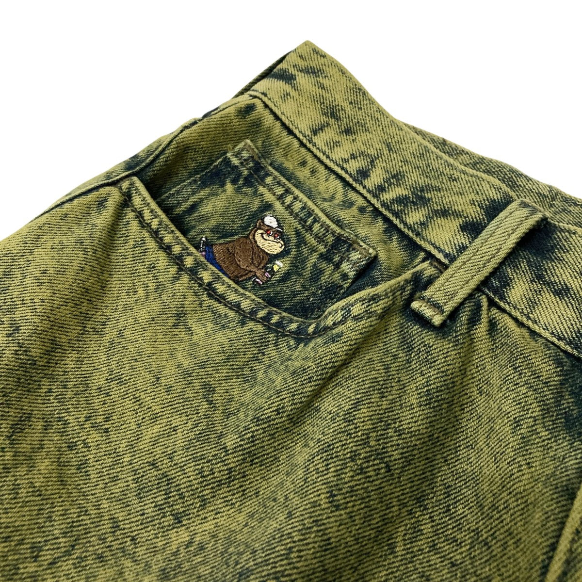 X-LARGE OVERDYED 5 POCKET SHORT PANTSハーフデニムパンツ101232031011 古着・中古-5枚目のアイテム画像