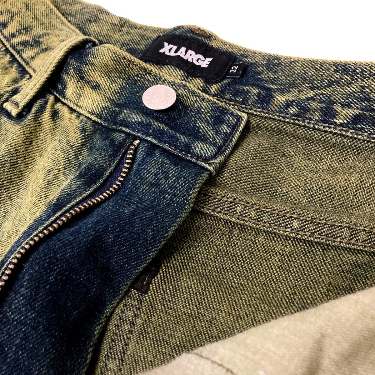 X-LARGE OVERDYED 5 POCKET SHORT PANTSハーフデニムパンツ101232031011 古着・中古-6枚目のアイテム画像