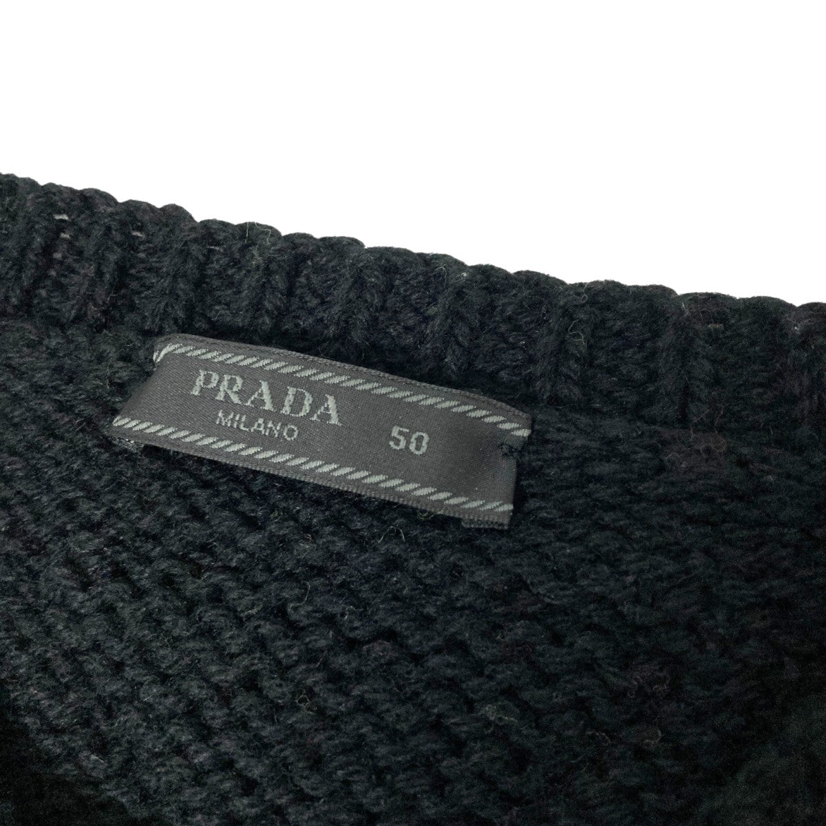 PRADA ブラウン モックネックニット　44 24AW】ウール タートルネックセーター ◇プラダ◇人気 (PRADA