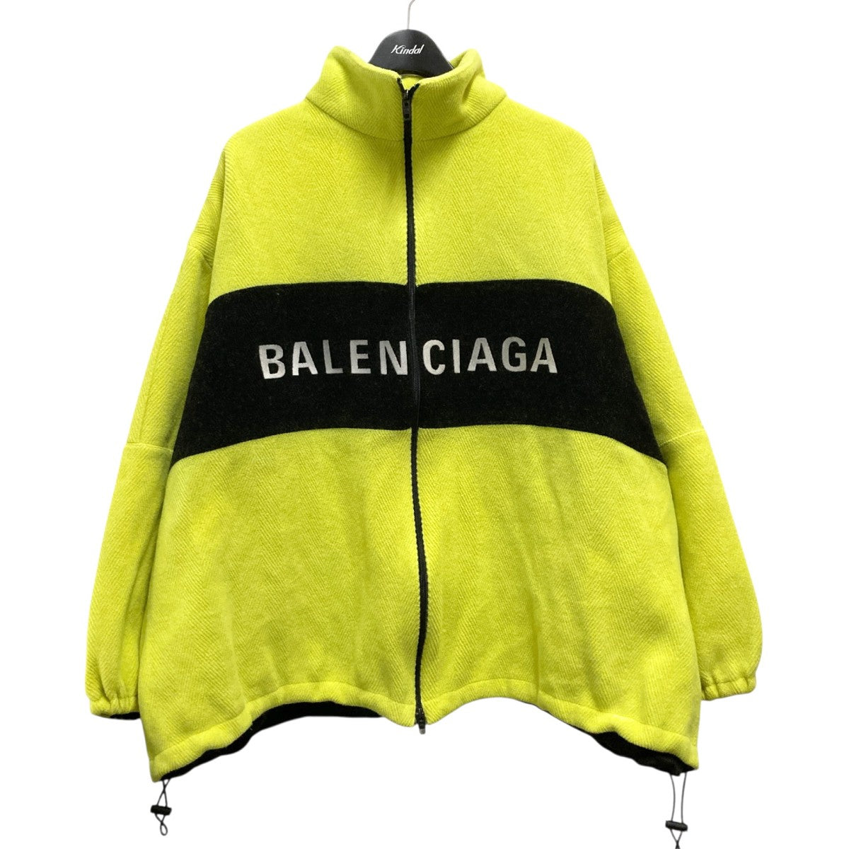 BALENCIAGA ロゴデザインフリースブルゾン571439 TGU08 古着・中古-1枚目のアイテム画像