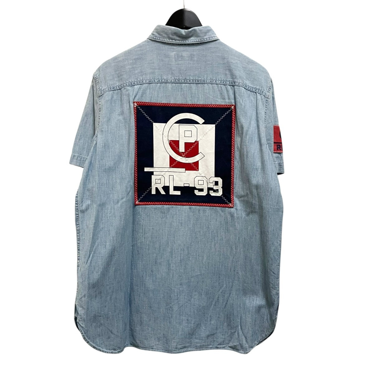 【未着用】ポロラルフローレン シャンブレー ジャケット 上着 150 polo POLO RALPH LAUREN(ポロラルフローレン) ワッペン付きシャンブレー