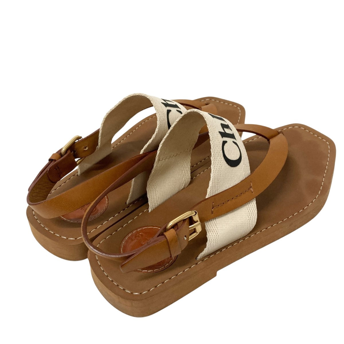 Chloé サンダル 36 Chloe(クロエ) トングサンダル022038 022038 ブラウン サイズ 36