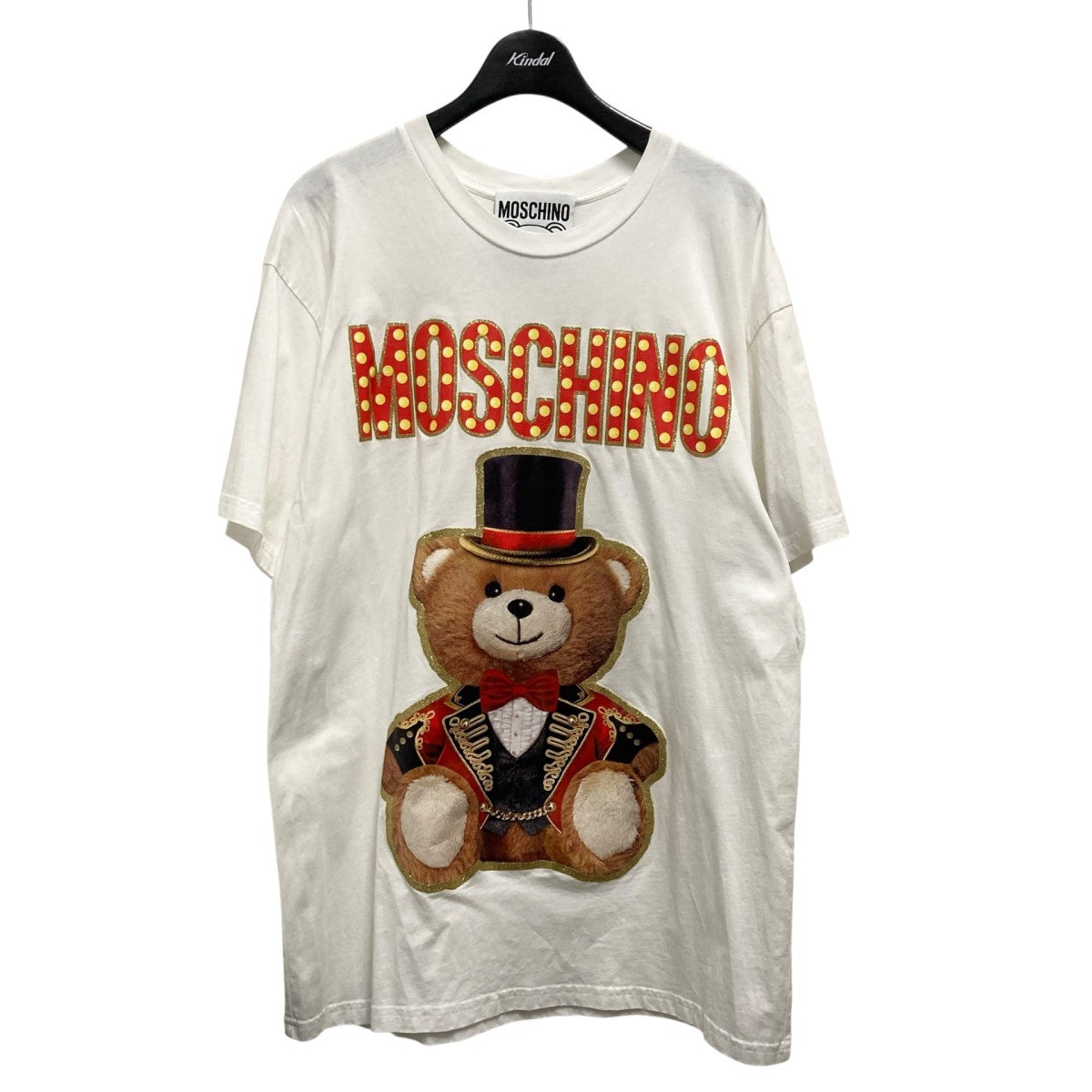 MOSCHINO(モスキーノ) ベアープリントオーバーサイズT ホワイト