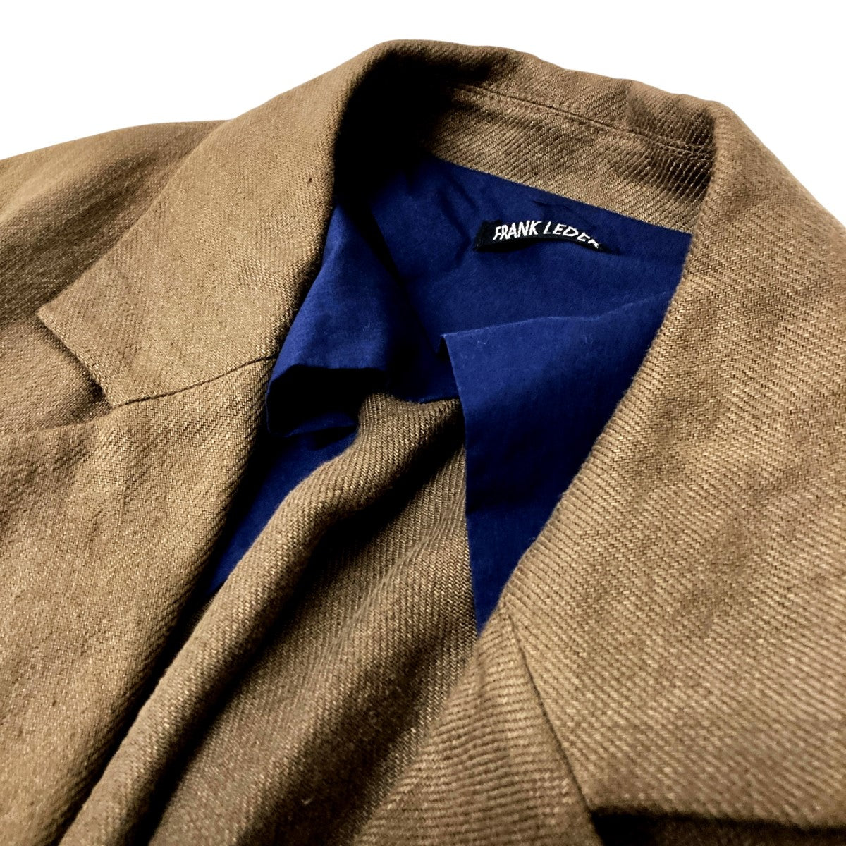 frank leder リネン テーラードジャケット　ブラウン frank leder リネン テーラードジャケット ブラウン
