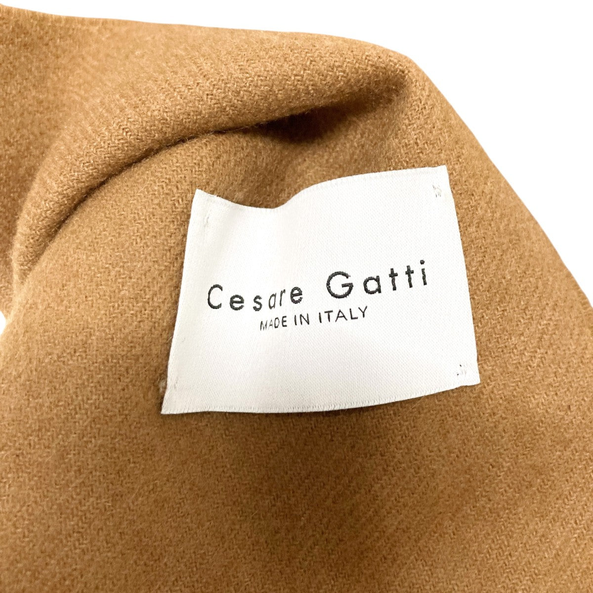 Cesare Gatti(チェザーレ ガッティ) フリンジマフラー ブラウン