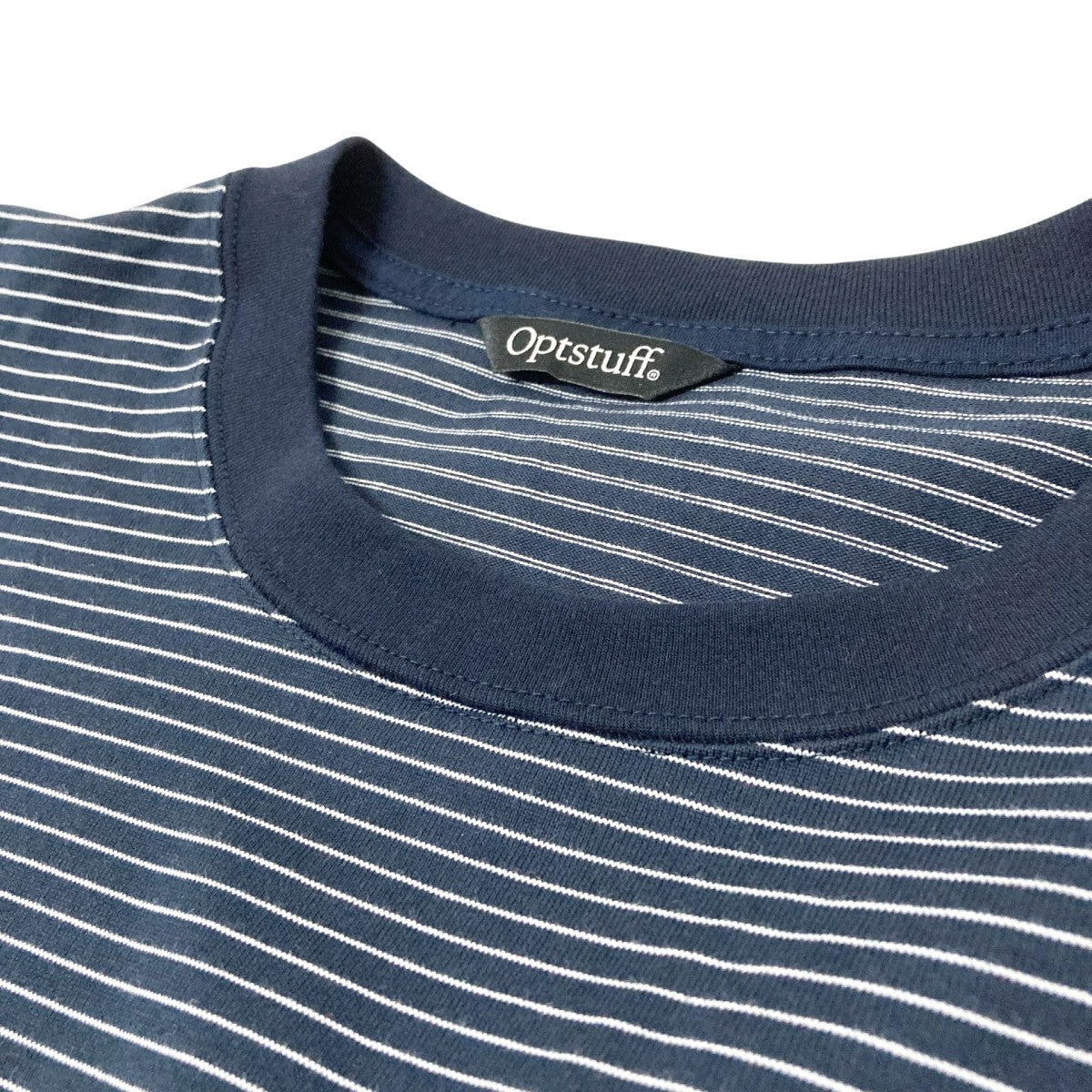 optstuff ボーダー半袖TシャツOPT10007B 古着・中古-3枚目のアイテム画像