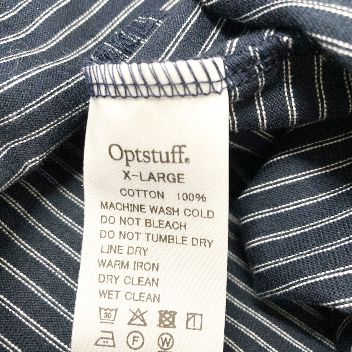 optstuff ボーダー半袖TシャツOPT10007B 古着・中古-4枚目のアイテム画像