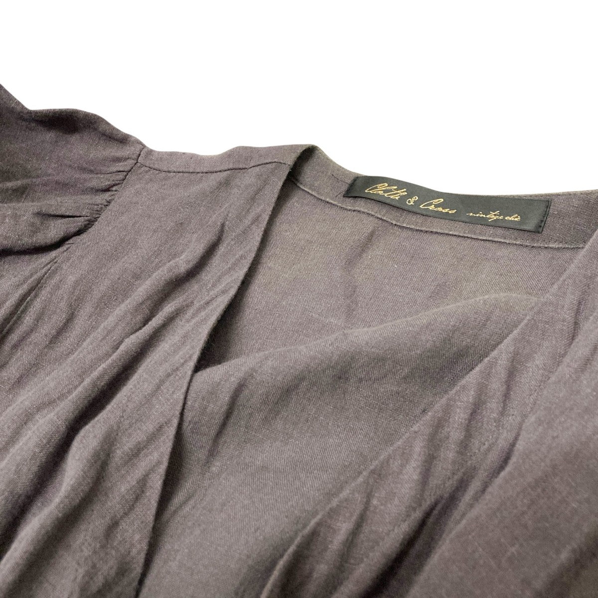 CLOTH＆CROSS ガウンワンピース 古着・中古-4枚目のアイテム画像