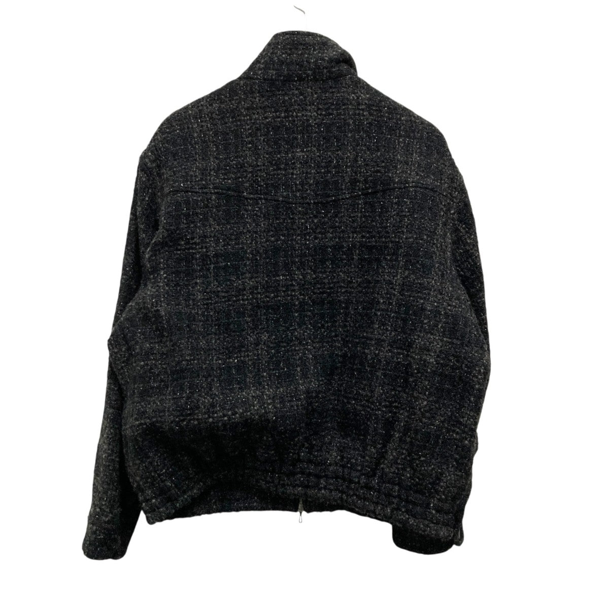 Lidmn リドム　ALPACA SILK TWEED ZIP M New Arrival】 LIDnM（リドム） ALPAKA SILK TWEED ZIPツイード
