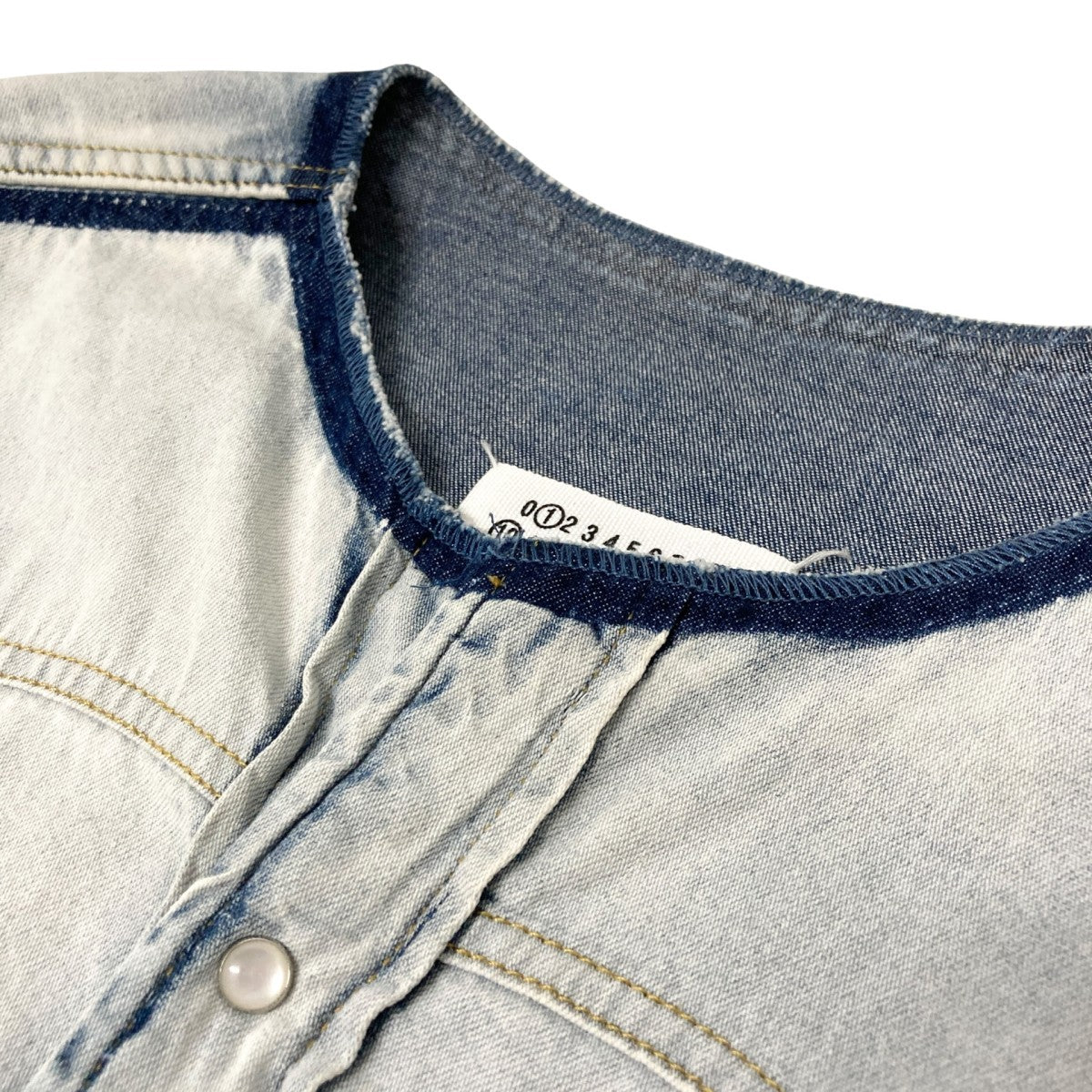 Maison Margiela(メゾンマルジェラ) ブリーチデニムビッグシャツ