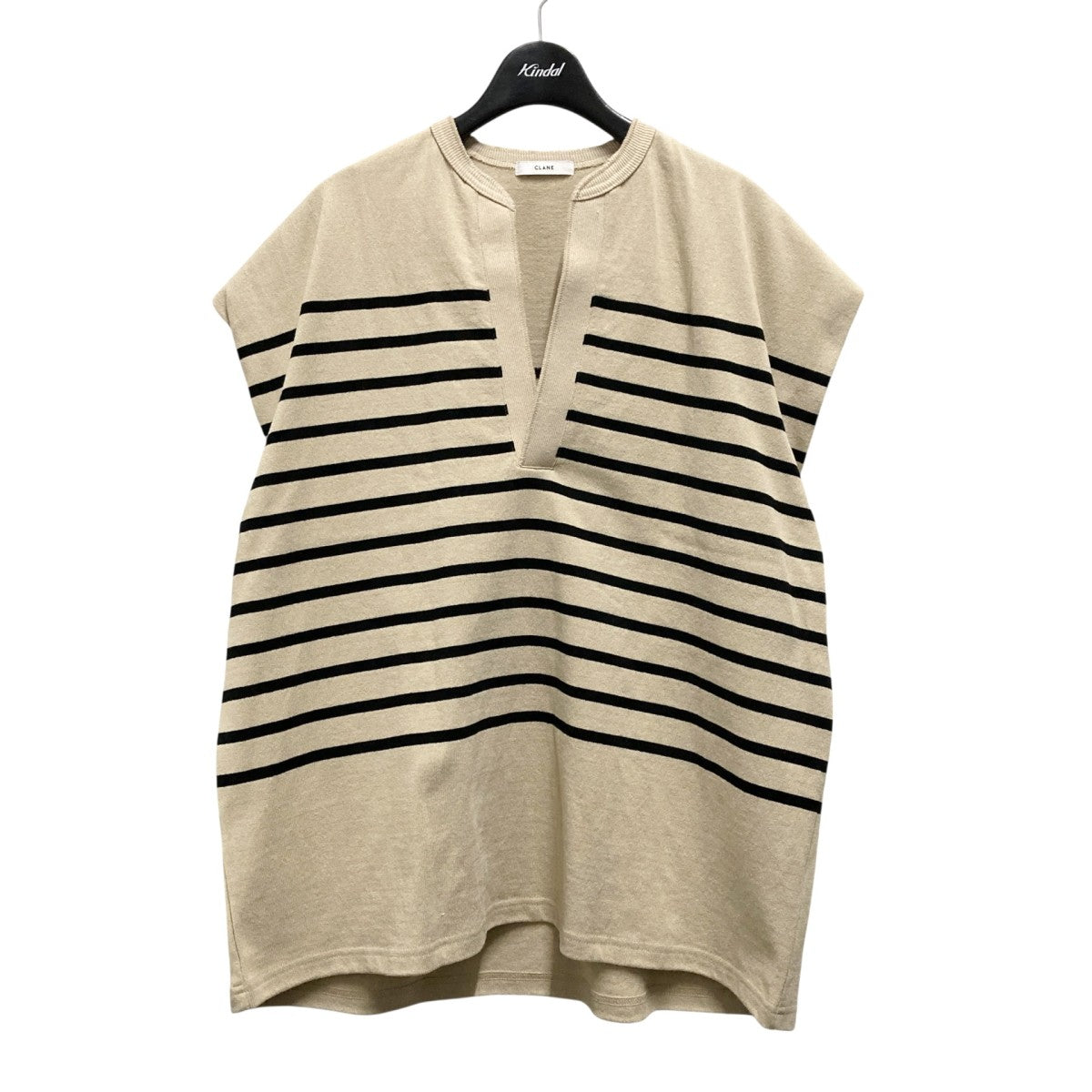 CLANE(クラネ) WIDE HENLEY NECK N／S BORDER TOPSボーダー