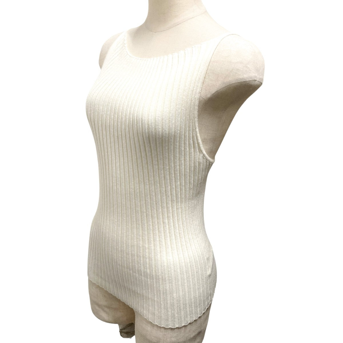 SHISHIKUI(シシクイ) KNIT CAMIキャミソールニット オフホワイト