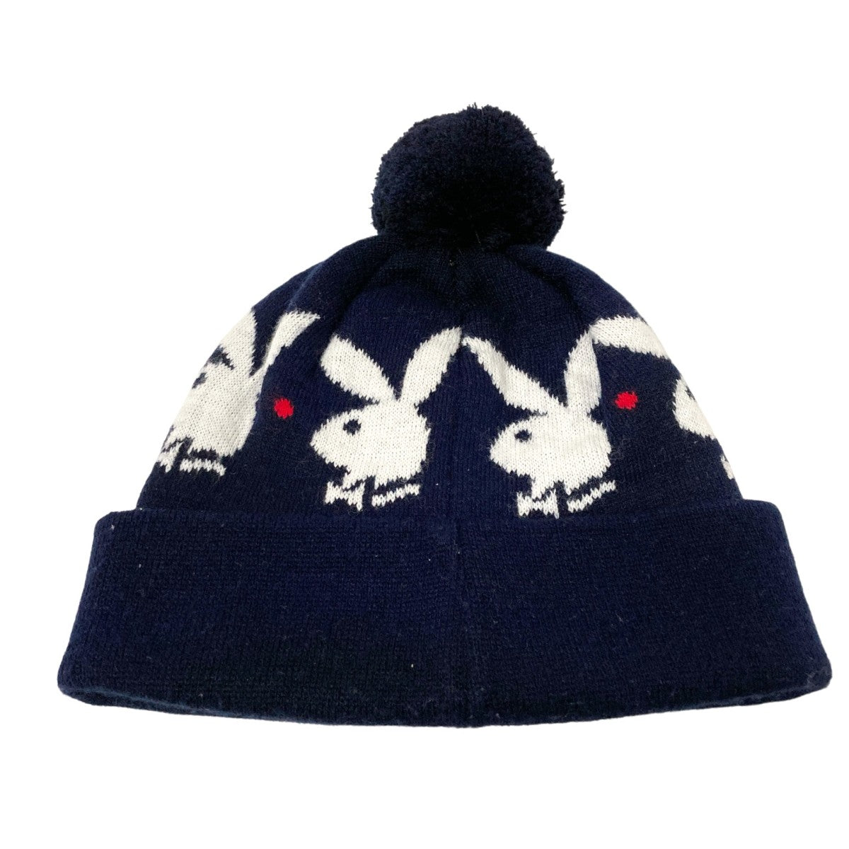 Supreme × PLAYBOY ニット帽 Supreme×PLAY BOY 17AWlayboy Beanieニットキャップ ネイビー