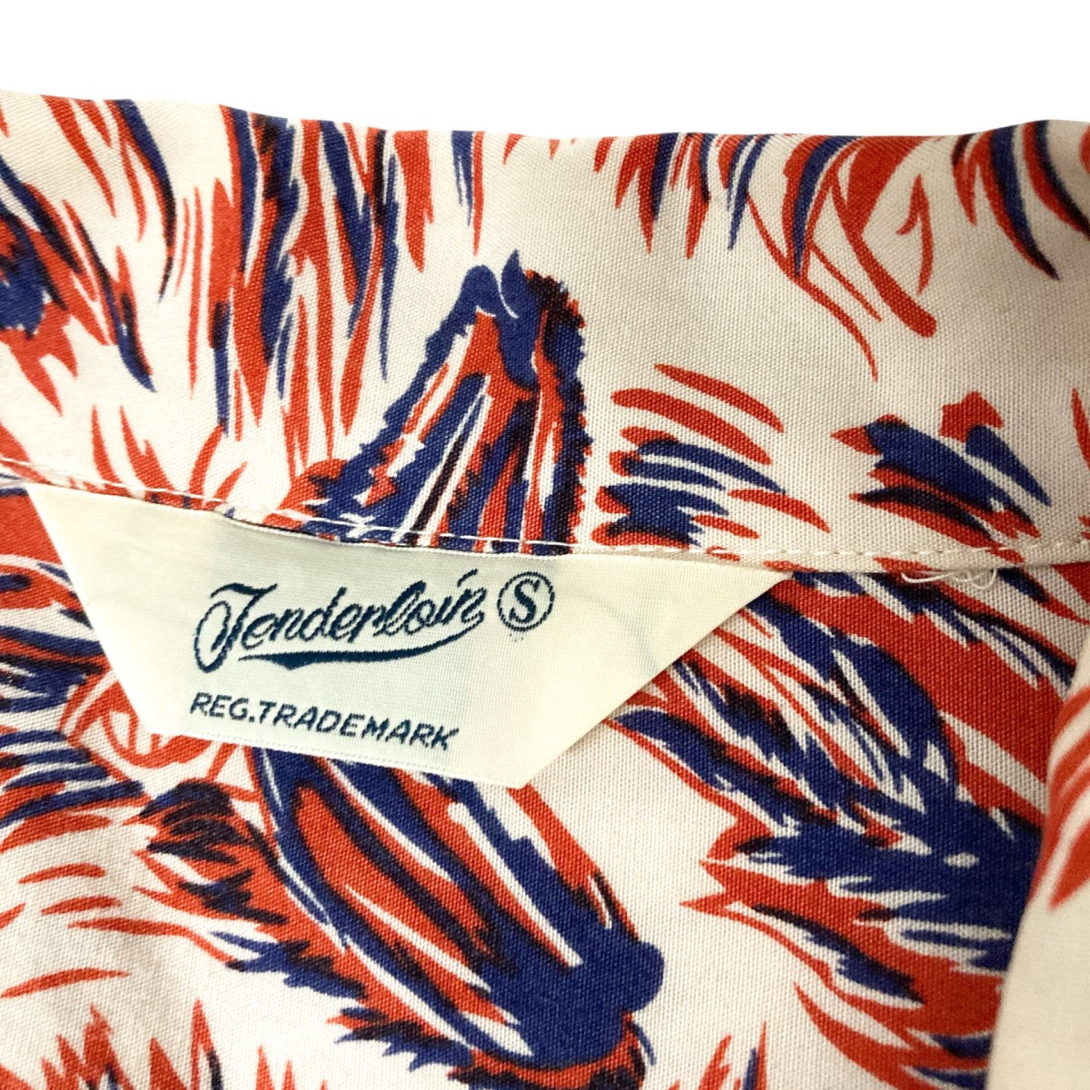 TENDERLOIN T-RAYON SHT WOLF総柄半袖シャツ 古着・中古-4枚目のアイテム画像