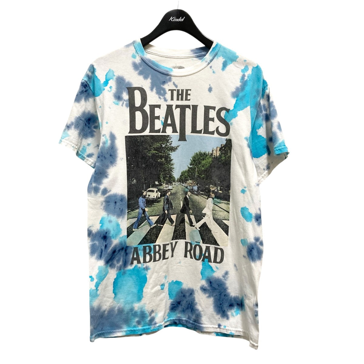THE BEATLES ABBEY ROADタイダイ染プリントTシャツ 古着・中古-1枚目のアイテム画像
