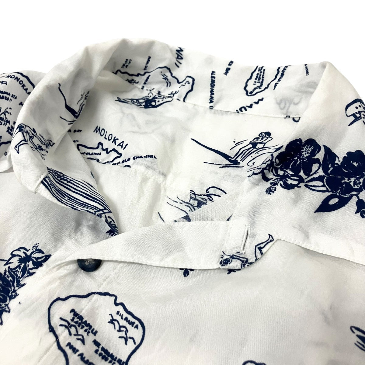 ポータークラシック　シャツ　半袖シャツ Porter Classic(ポータークラシック) ALOHA SH NAVY BLUE HAWAII半袖
