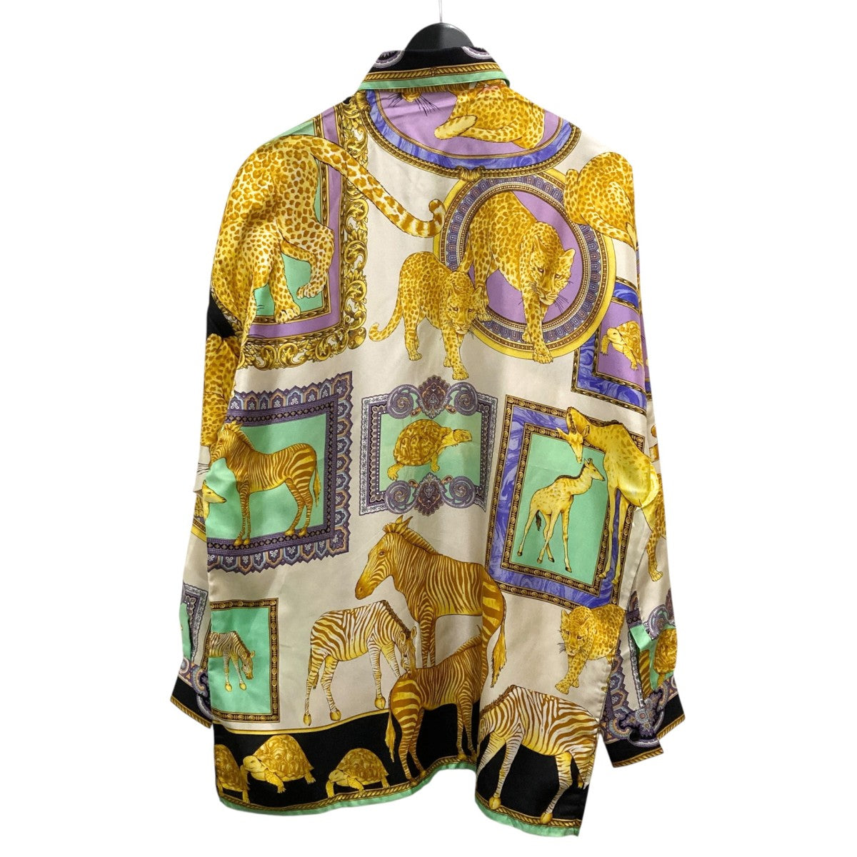 GIANNI VERSACE COUTURE 総柄　シャツ 新品タグ付　シルク GIANNI VERSACE silk shirt Baroque & Brush Strokes print size