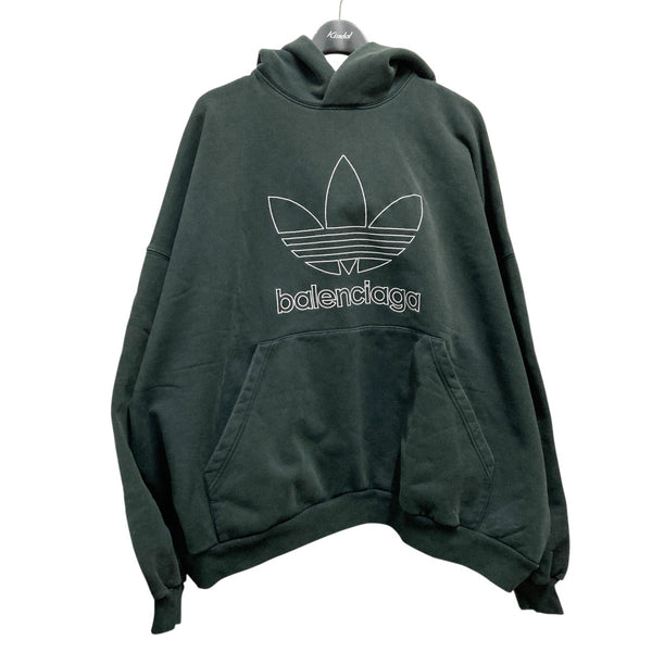 BALENCIAGA×adidas Large Hoodie Oversizedプルオーバーパーカー712396